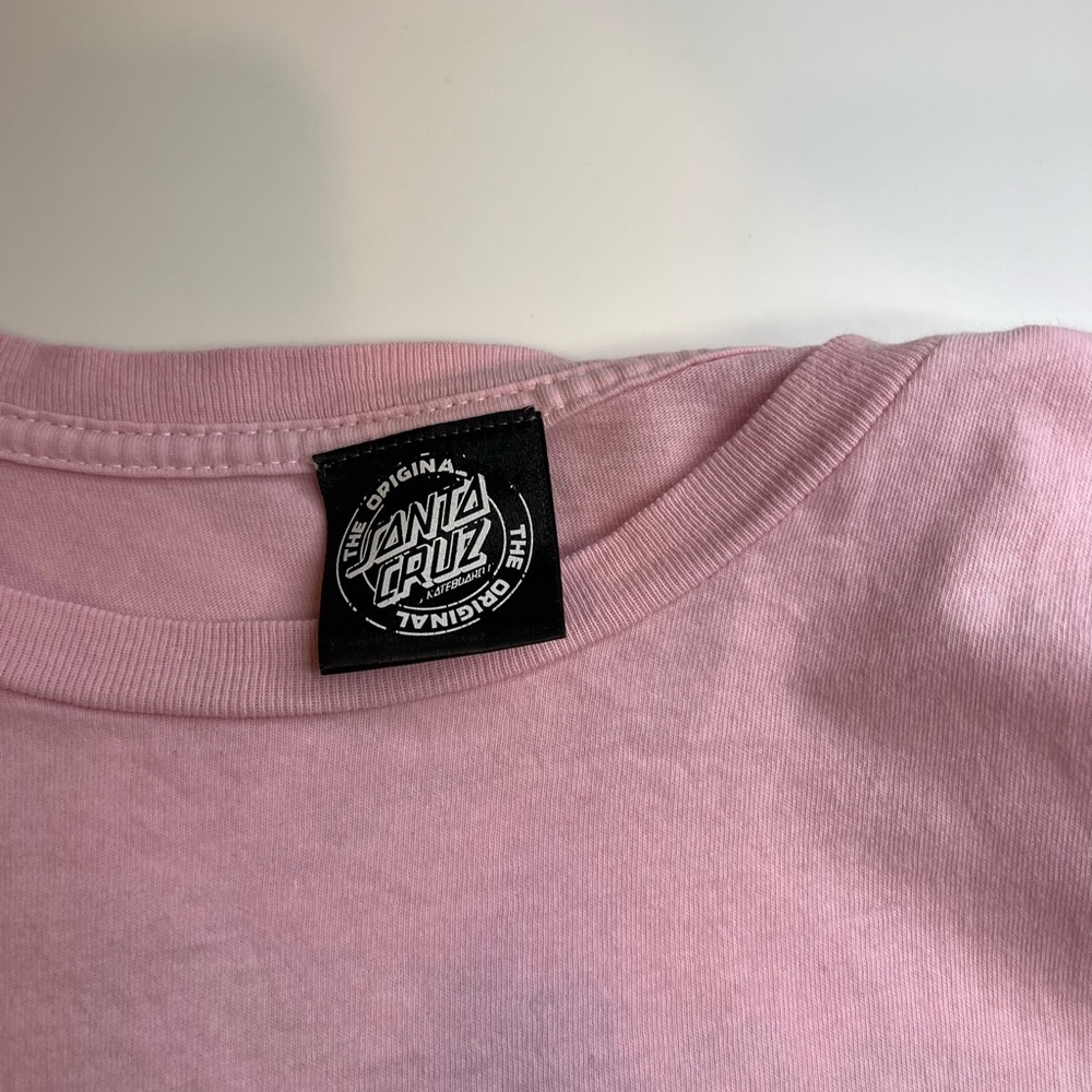 Pink Santa Cruz shirt; bought from Tillys.